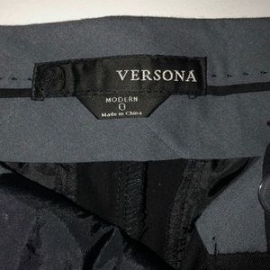 Black Versona ankle casual dress pant